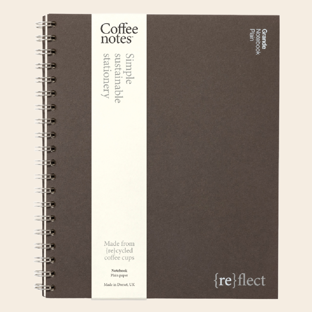 Coffee Notes ringband "notebook' L - espresso