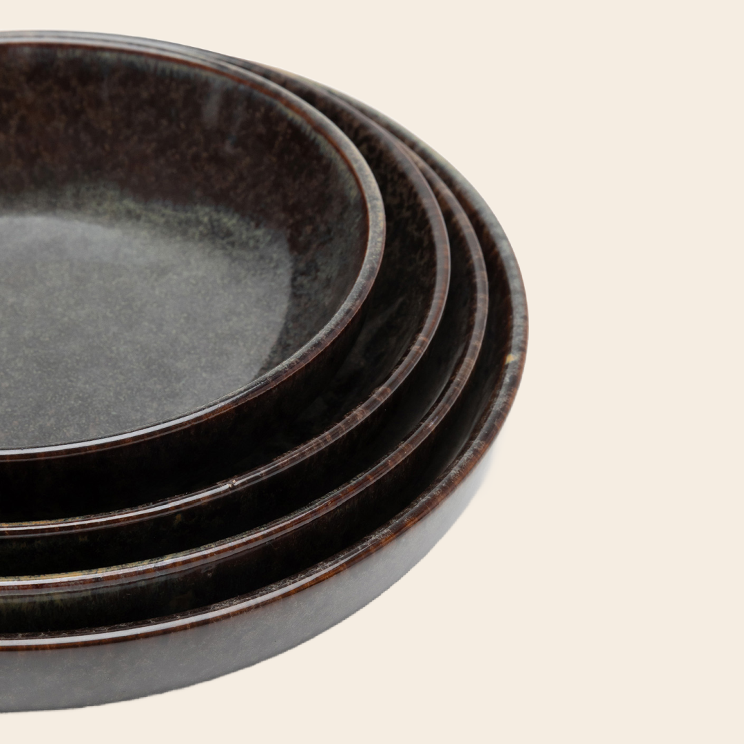 Serax diep bord 'surface' D23 - Indi grey