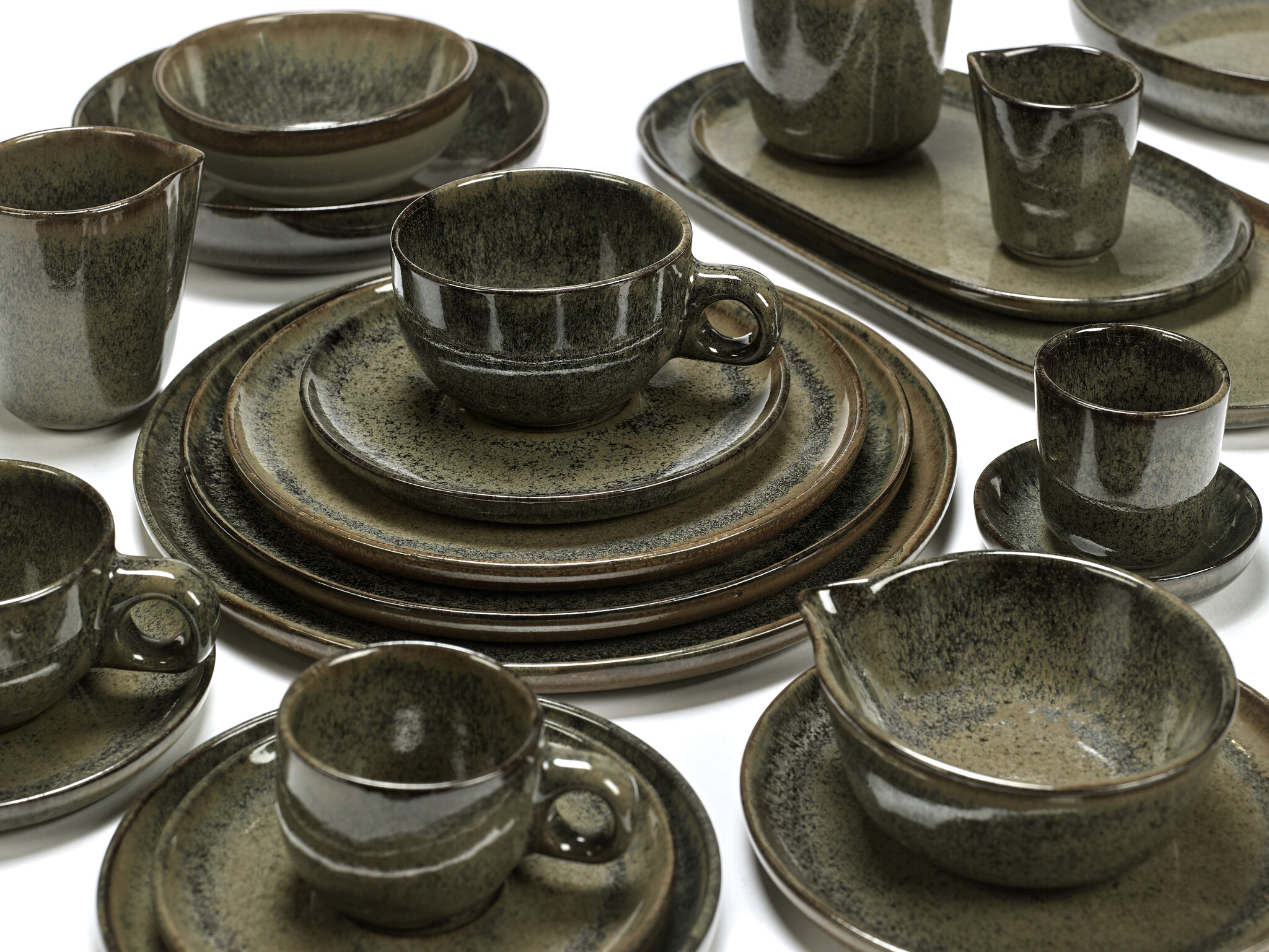 Serax olive bowl 'Surface'  - Indi Grey