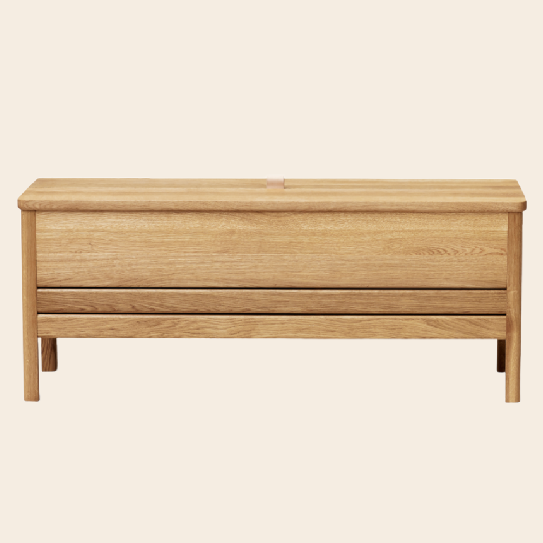 Form & Refine opbergbank 'A Line' - eiken