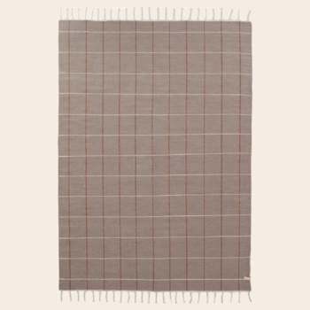 OYOY 'Grid' vloerkleed bruin - 140x200cm