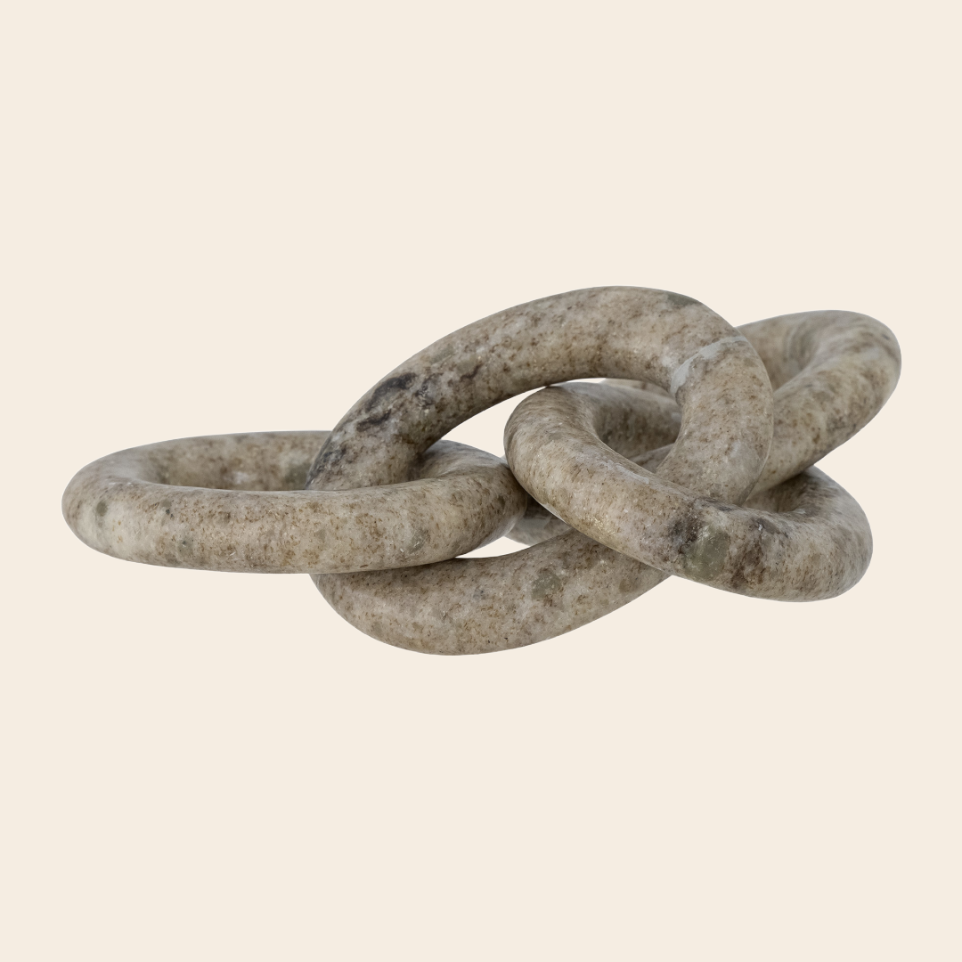 Bloomingville object 'Adee' bruin - marmer