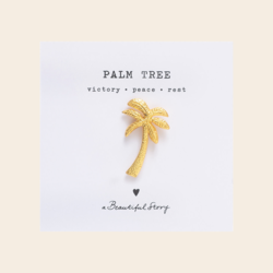 A Beautiful Story brooch 'Palm' - gold