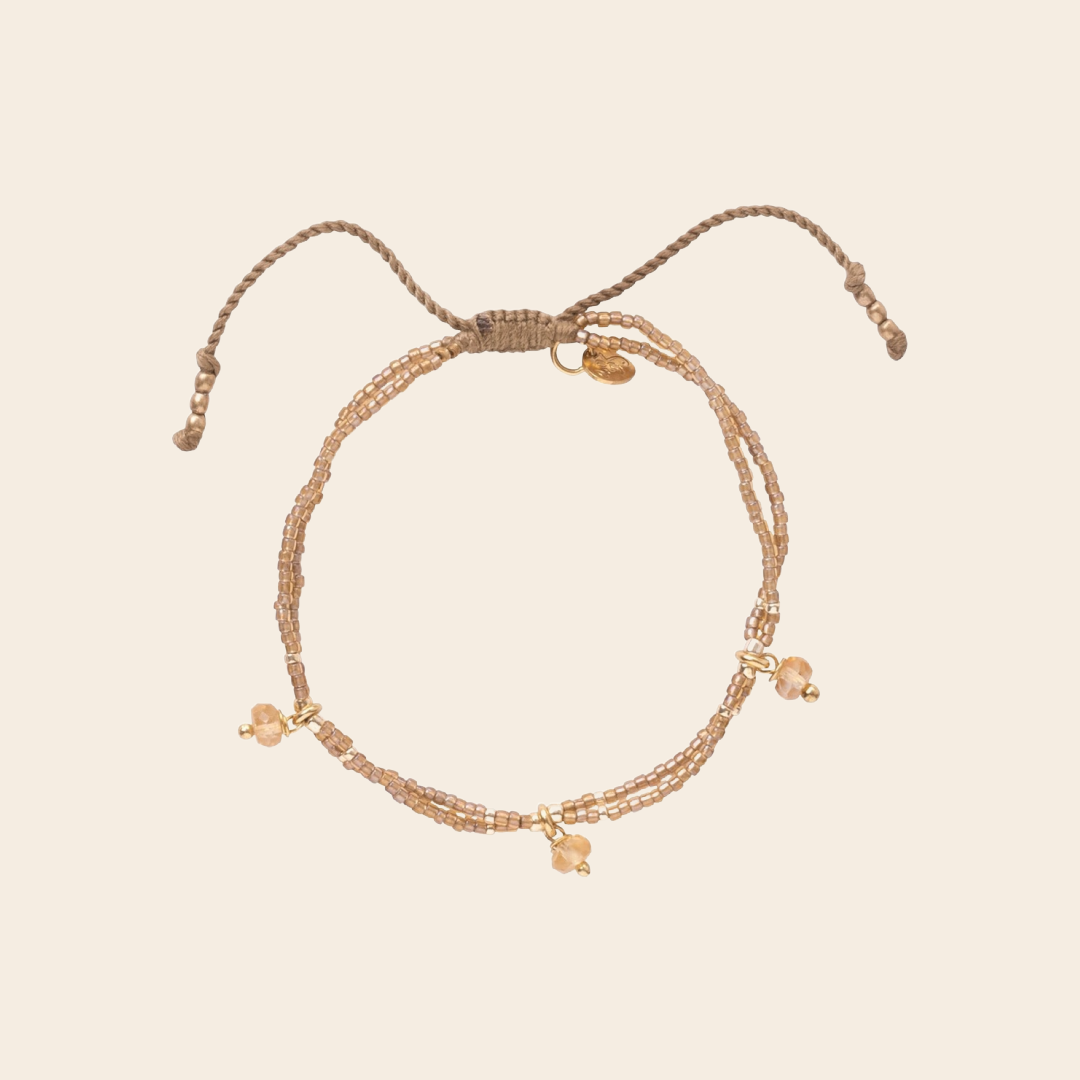 A Beautiful Story Honor Citrine Gold Colored Bracelet