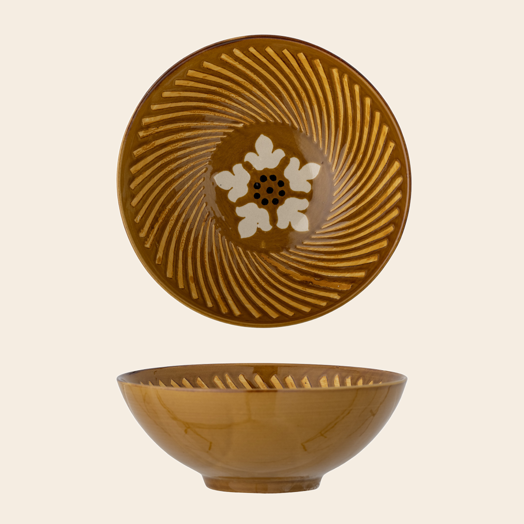 Bloomingville kom 'Heiki' - aardewerk