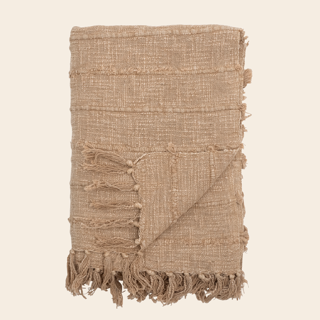 Bloomingville plaid 'Pisa' 150 x 130cm - katoen