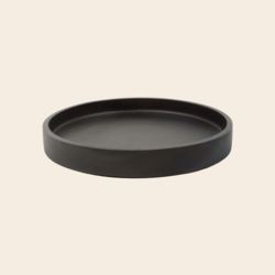 Kinta dienblad 25 cm - acacia zwart