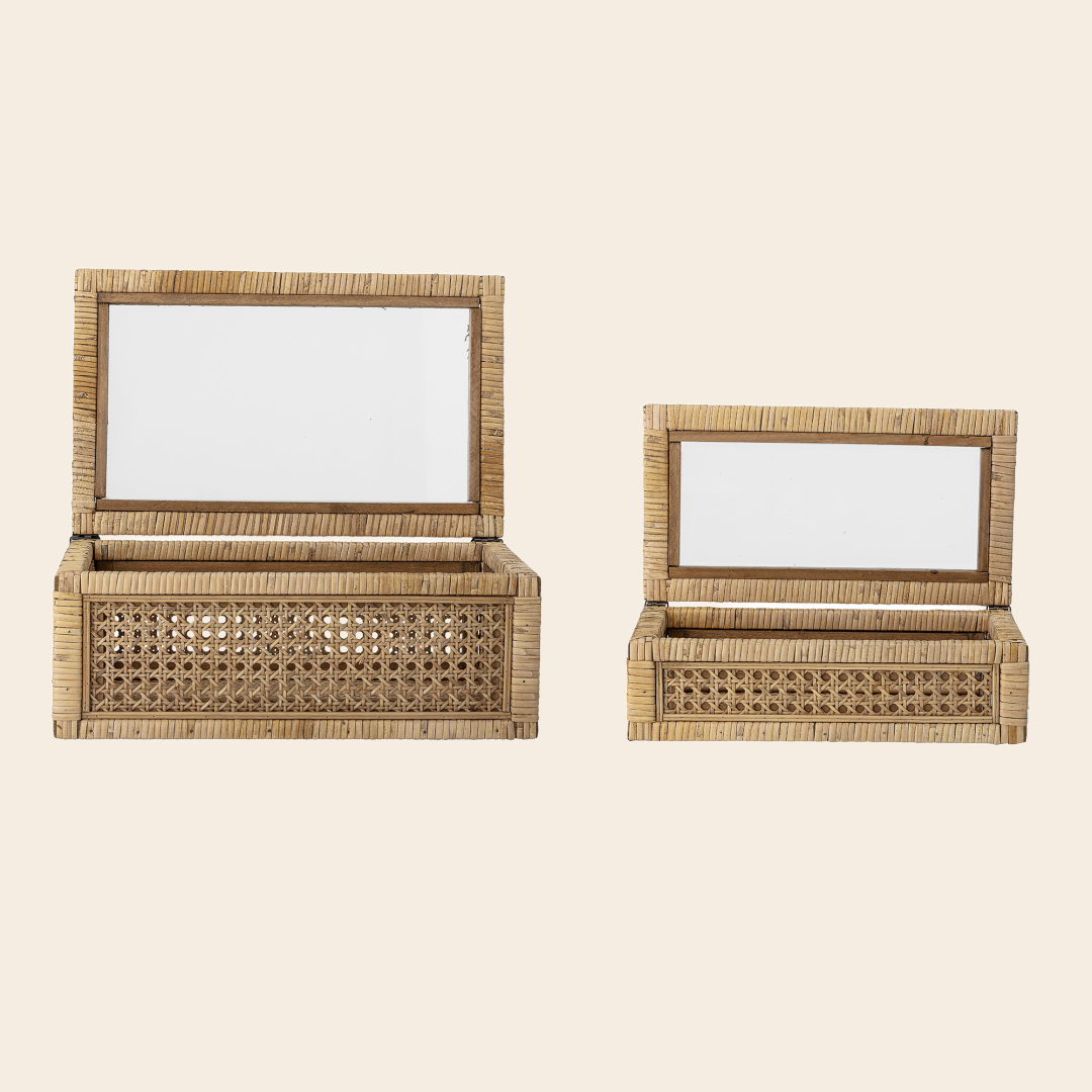 Bloomingville Opbergbox 'Lally' rotan