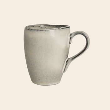 Broste Nordic Sand beker met oor L