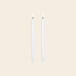 Uyuni set/2 taper kaarsen - nordic white