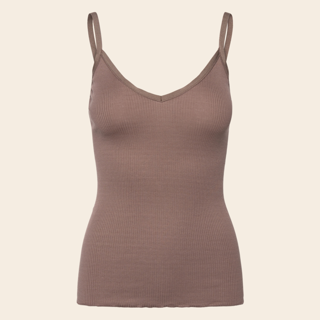 Rosemunde strap top 'Belle' - zijde / katoen