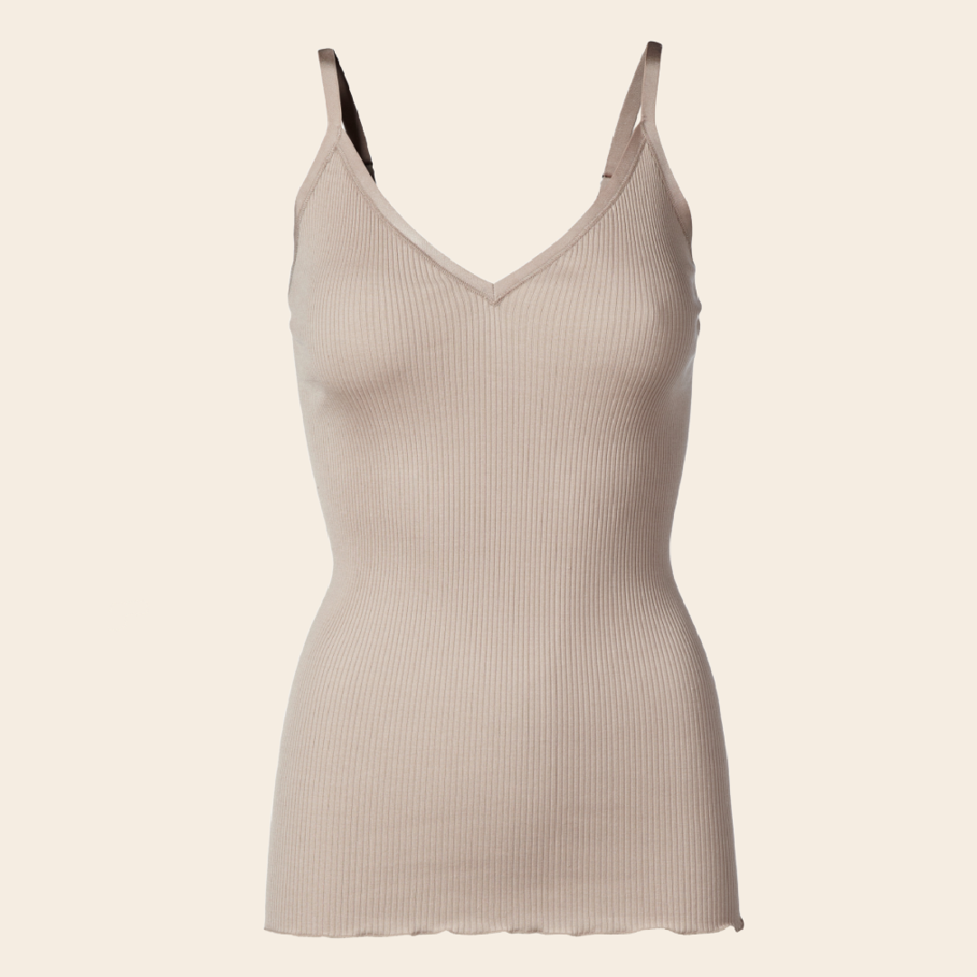 Rosemunde strap top 'Belle' - zijde / katoen