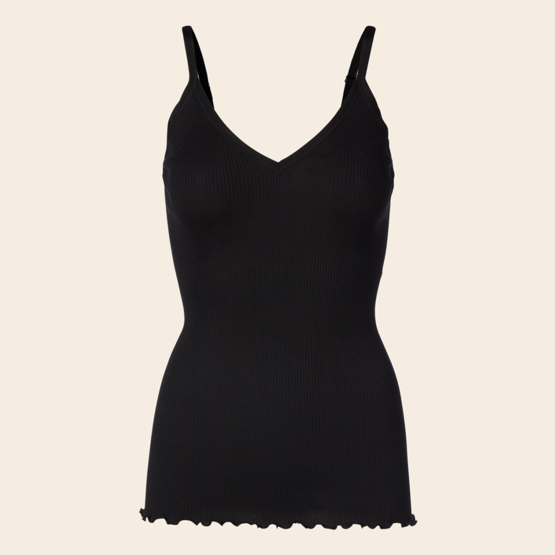 Rosemunde strap top 'Belle' - zijde / katoen