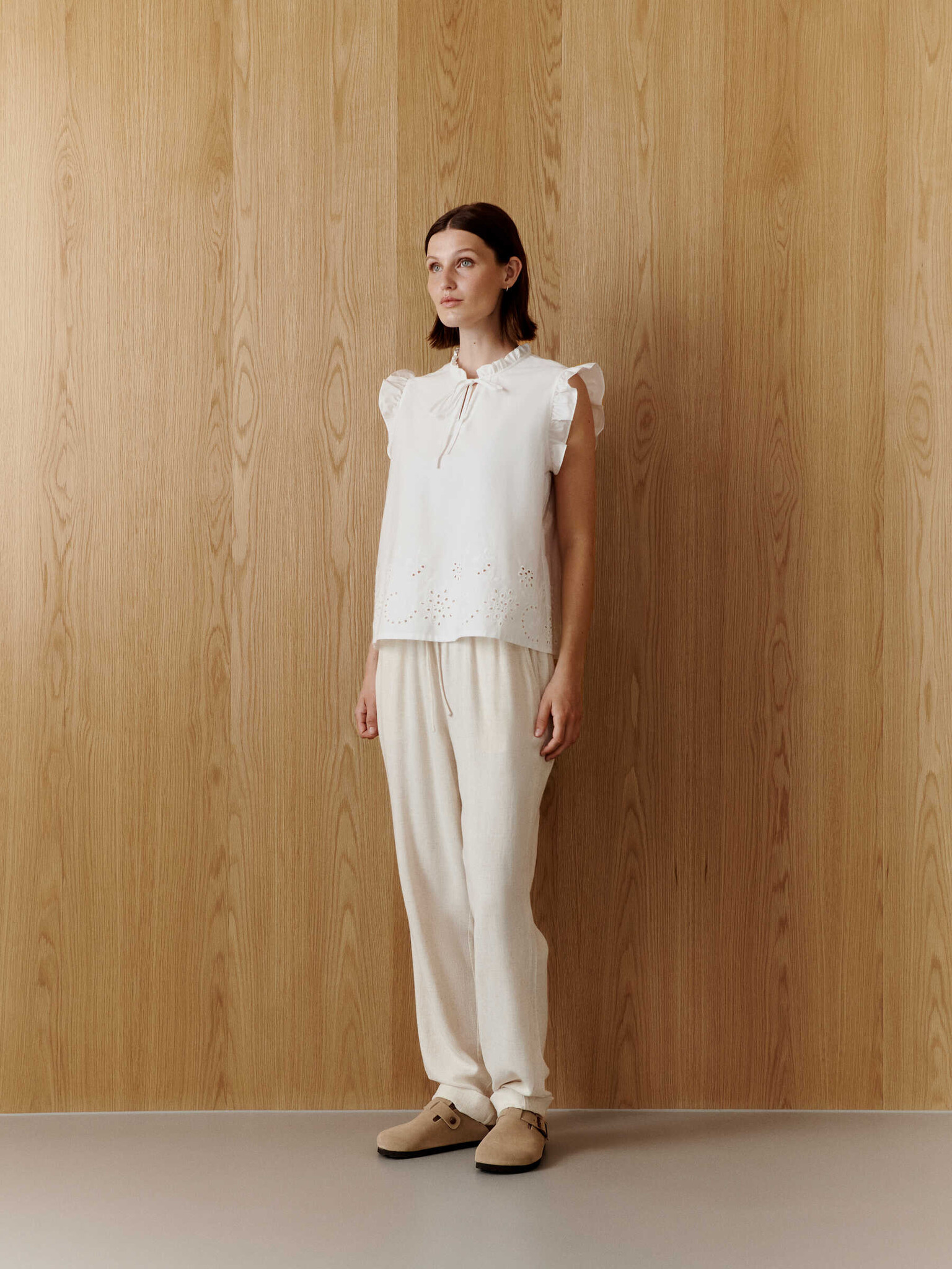 Rosemunde broek 'Aicha' - viscose / linnen