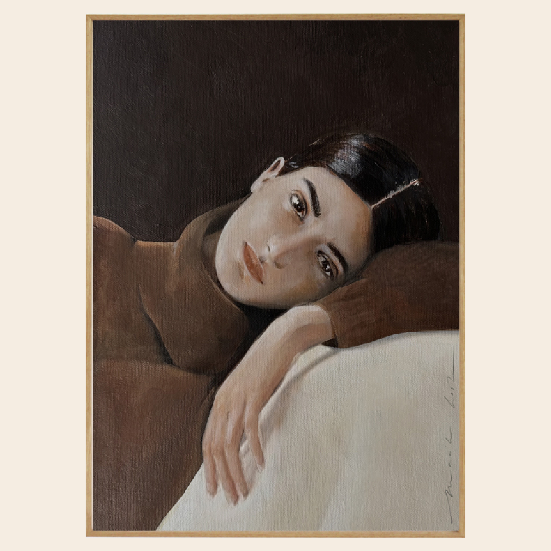 My Deer Art Shop Copy of artprint 'Manger Croissant' black