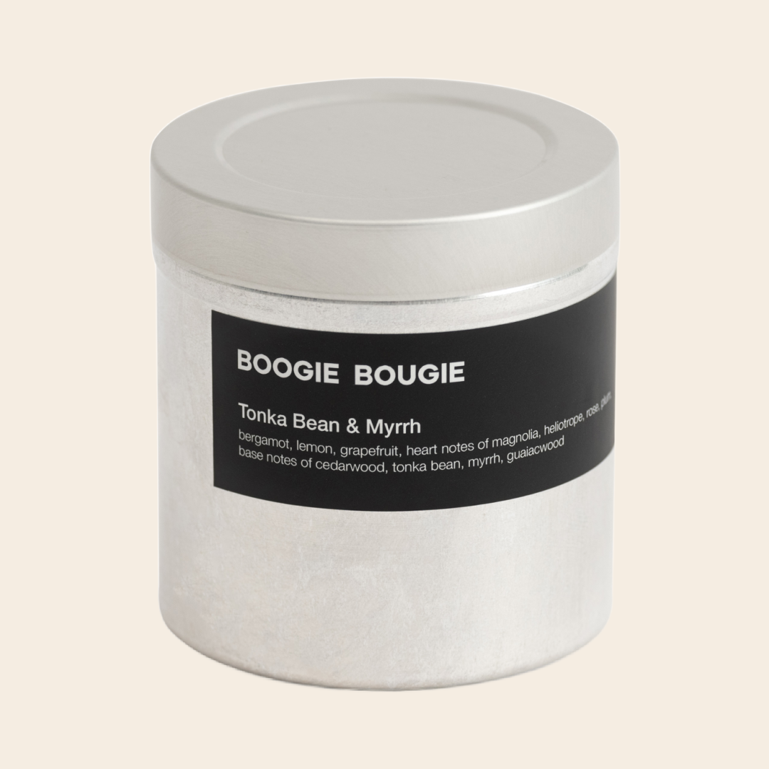 Boogie Bougie geurkaars 'Tonka bean & Myrrh' - 250gr