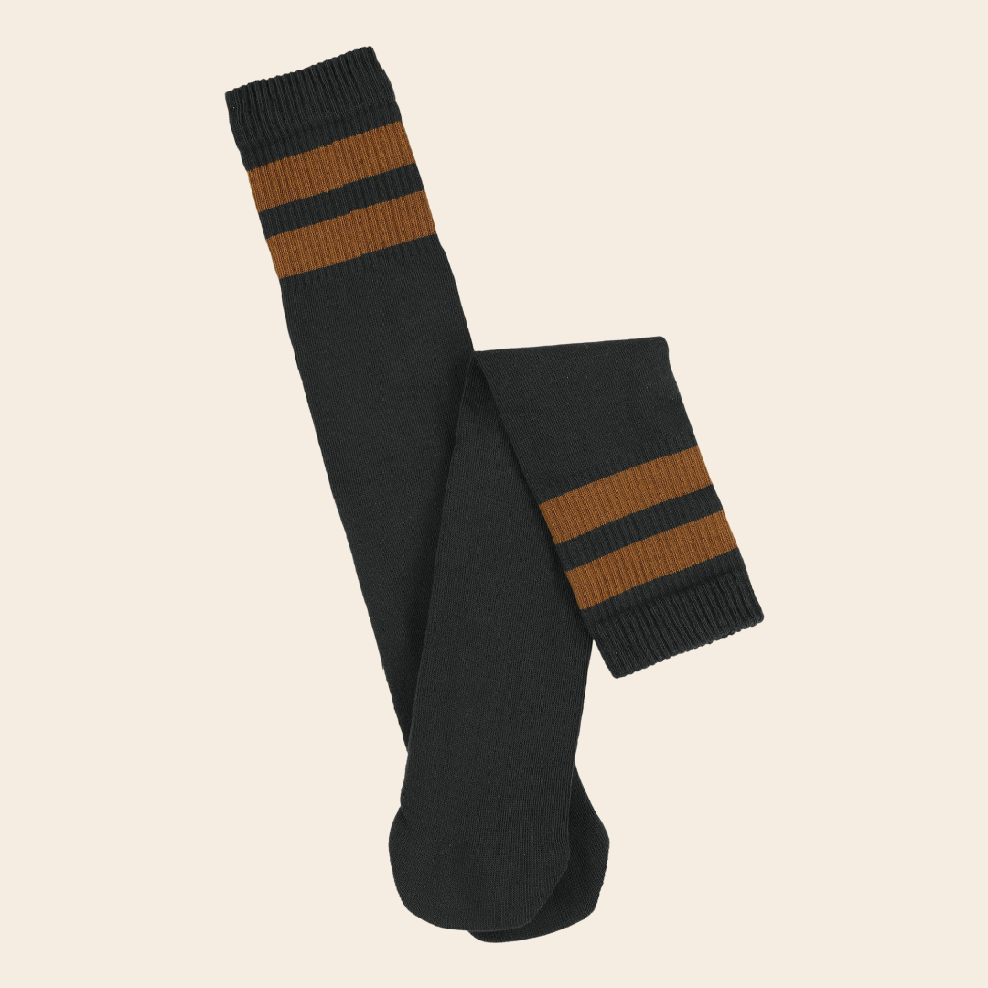 Escuyer sokken 'Tube' - black / tobacco