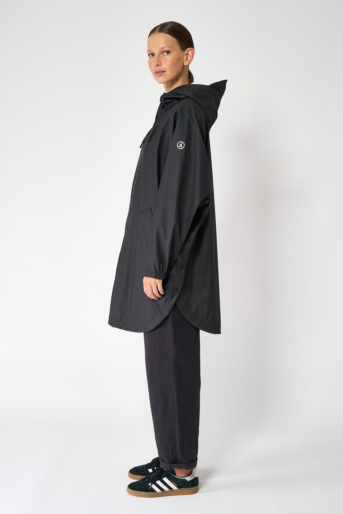 Tantä rain poncho 'Sky' - black
