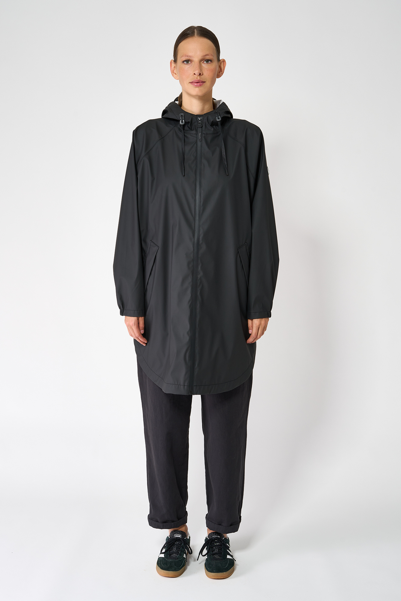 Tantä rain poncho 'Sky' - black