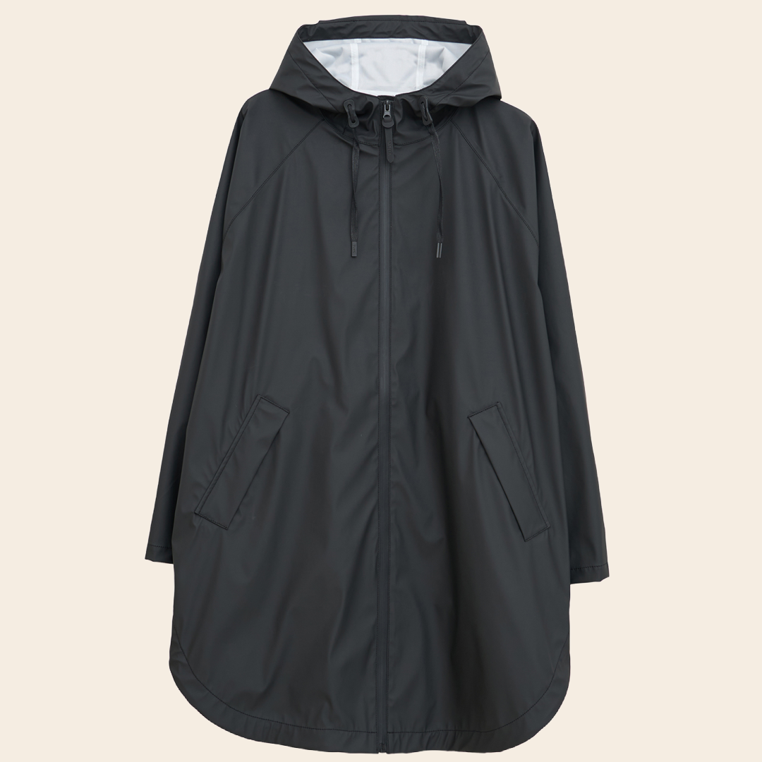 Tantä rain poncho 'Sky' - black
