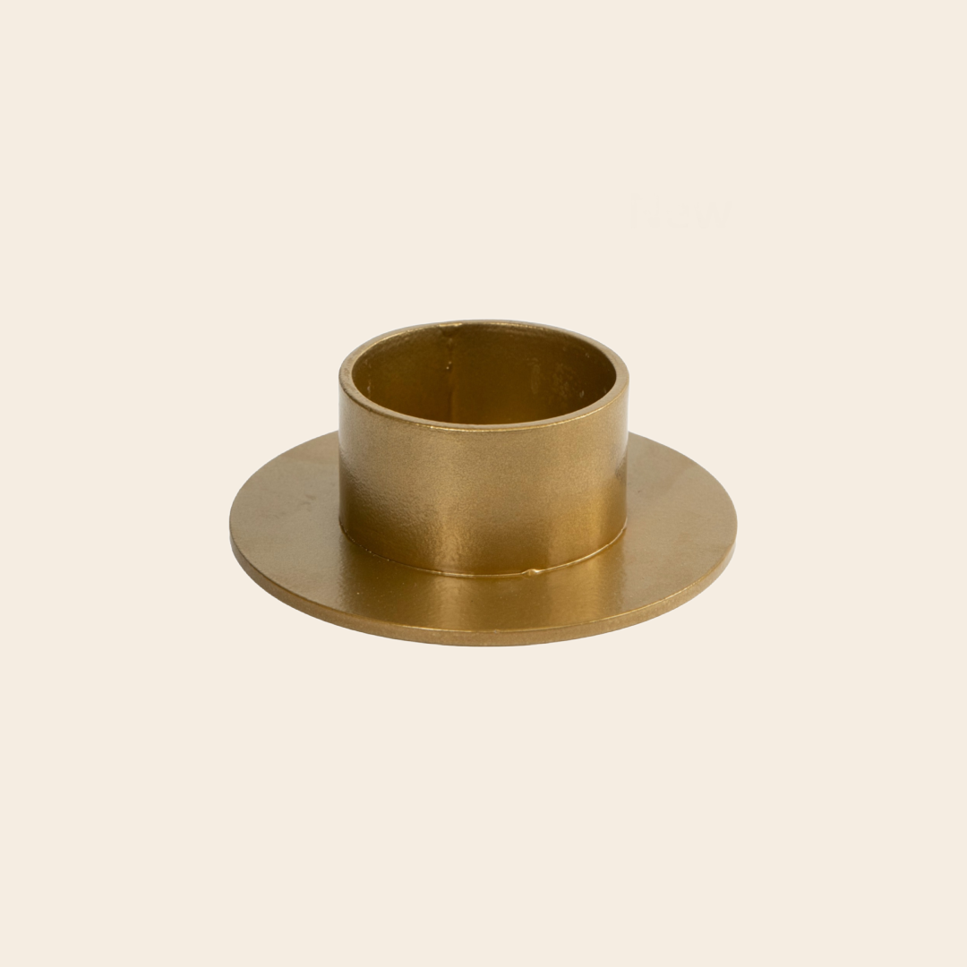 Kunstindustrien kandelaar 'Circle'  5 cm - brass