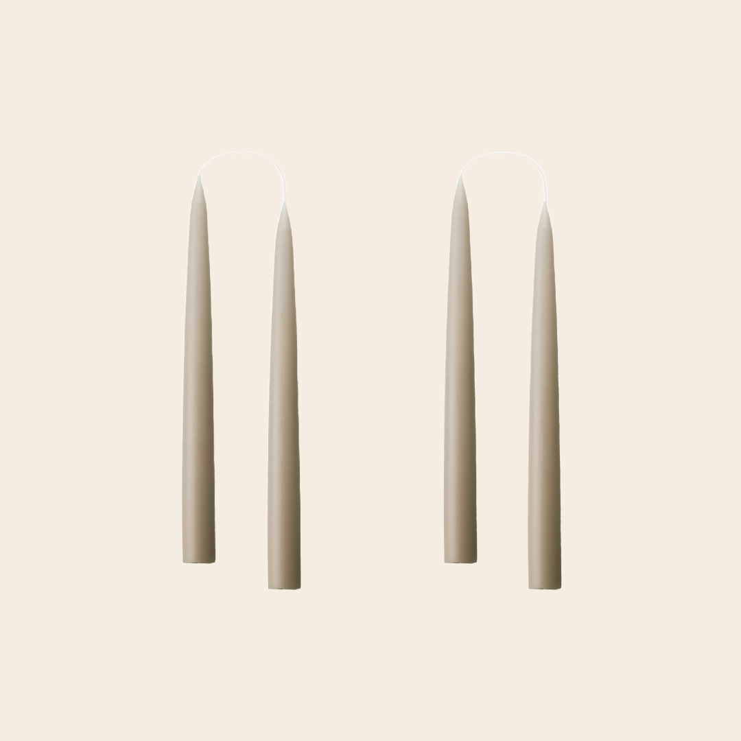 Kunstindustrien set/2 handdipped kaars Ø=2.2 x 20 cm