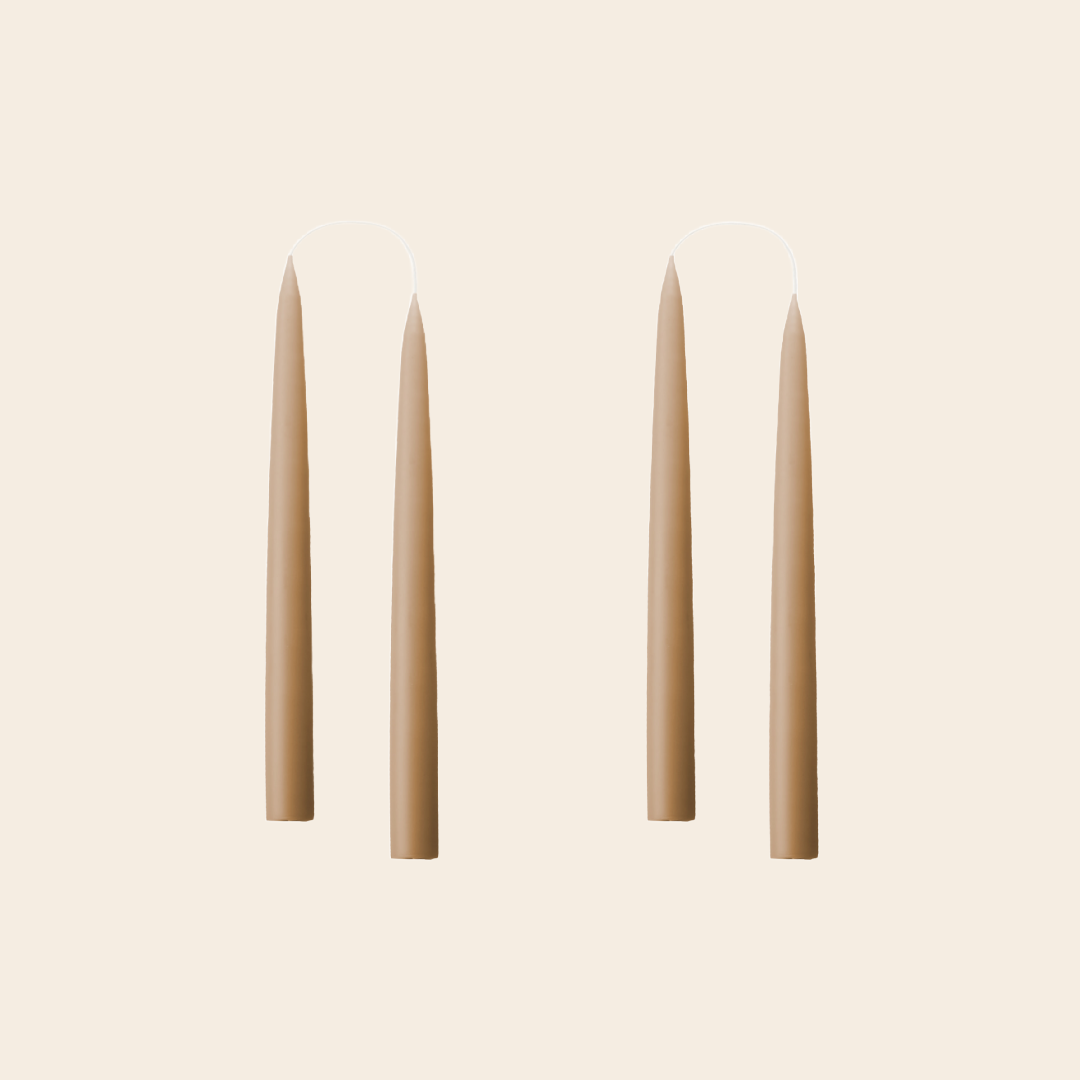 Kunstindustrien set/2 handdipped kaars Ø=2.2 x 20 cm