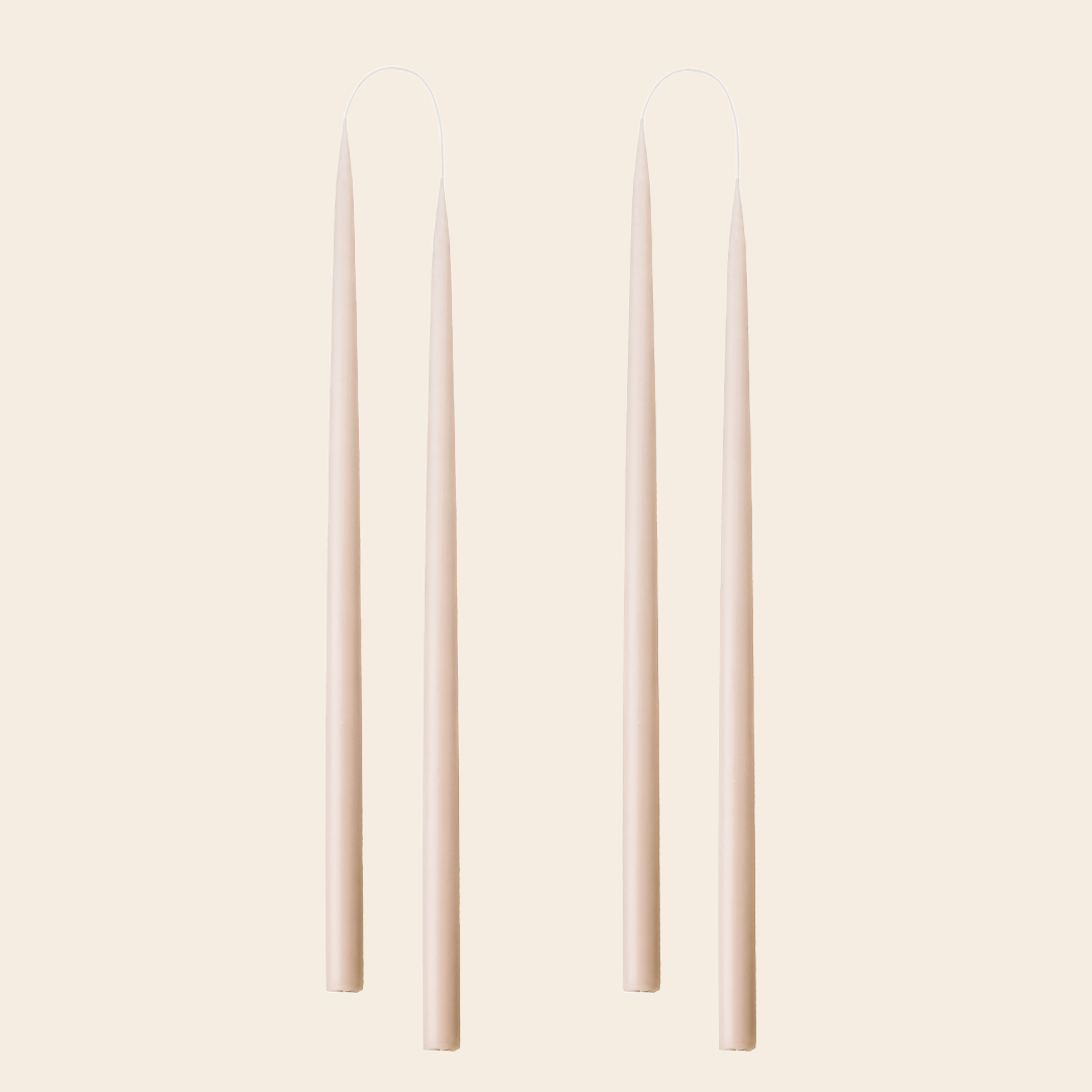 Kunstindustrien set/2 handdipped kaars 2,2 x 45cm