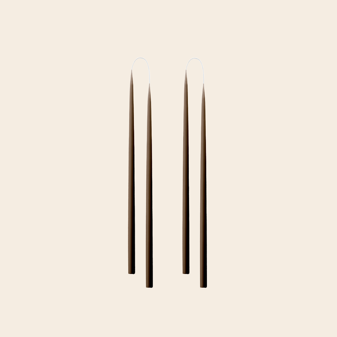 Kunstindustrien set/2 handdipped kaars 1,3 x 28cm