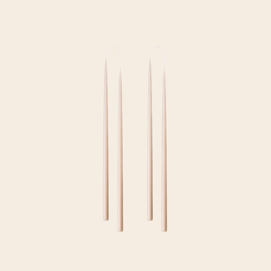 Kunstindustrien set/2 handdipped kaars 1,3 x 28cm