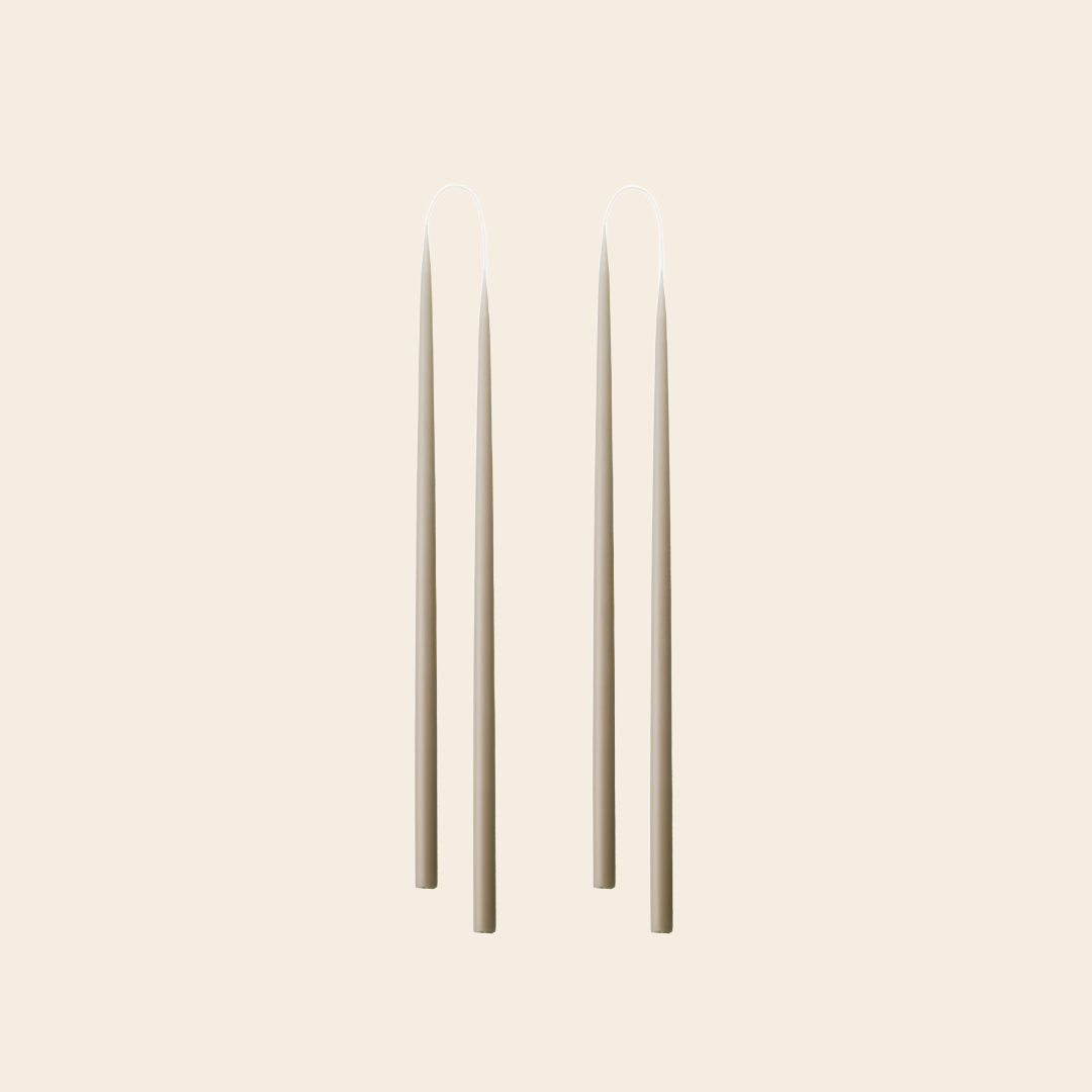 Kunstindustrien set/2 handdipped kaars 1,3 x 28cm