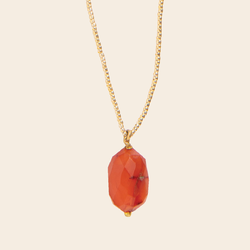 A Beautiful Story necklace 'Calm' - carnelian