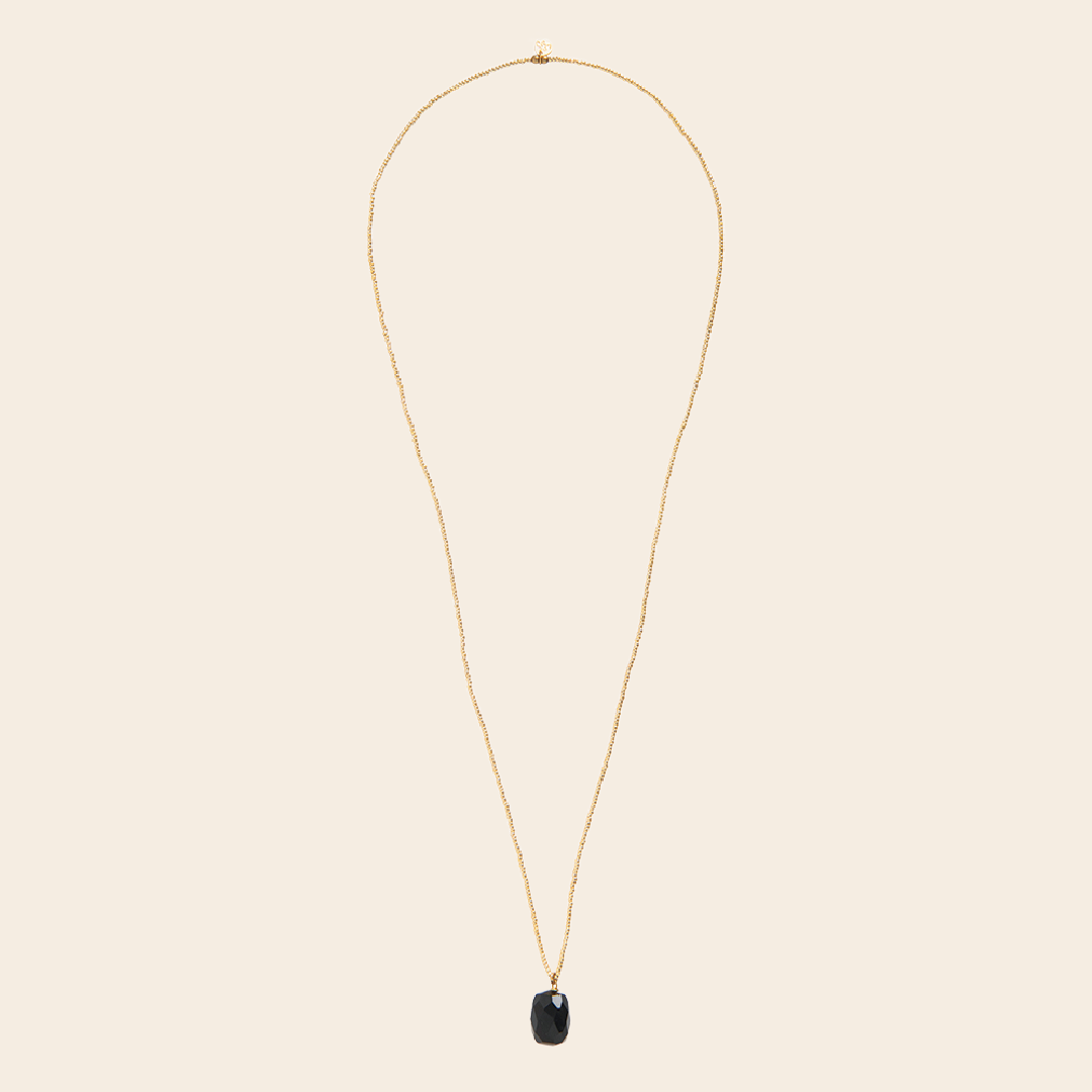 A Beautiful Story necklace 'Calm' - onyx