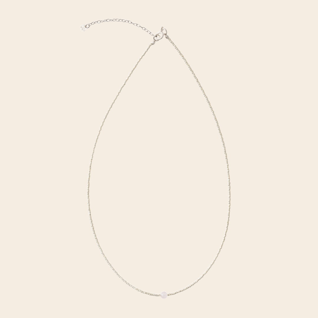 A Beautiful Story ketting 'Flora' - zilver