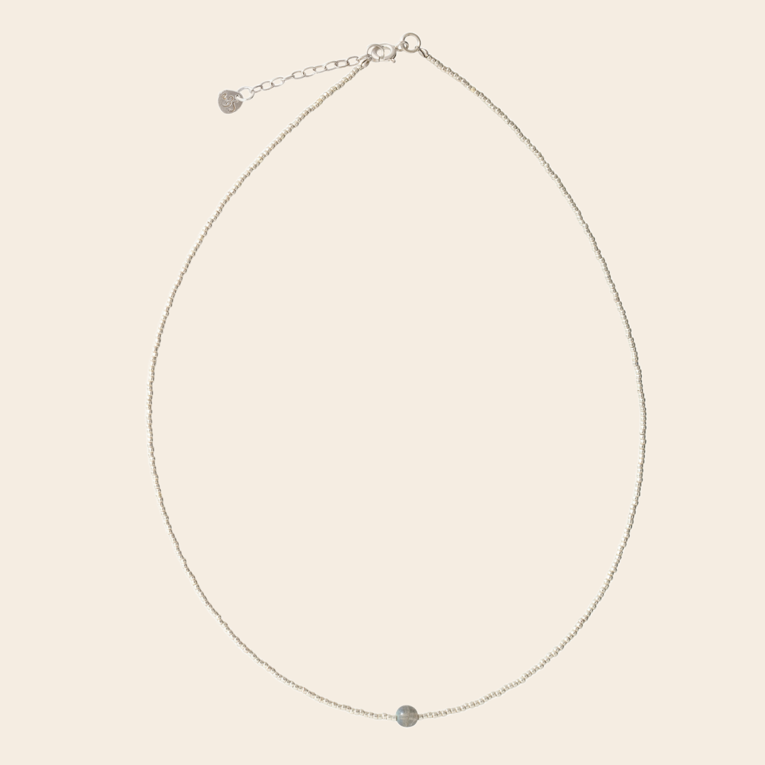 A Beautiful Story ketting 'Flora' - zilver