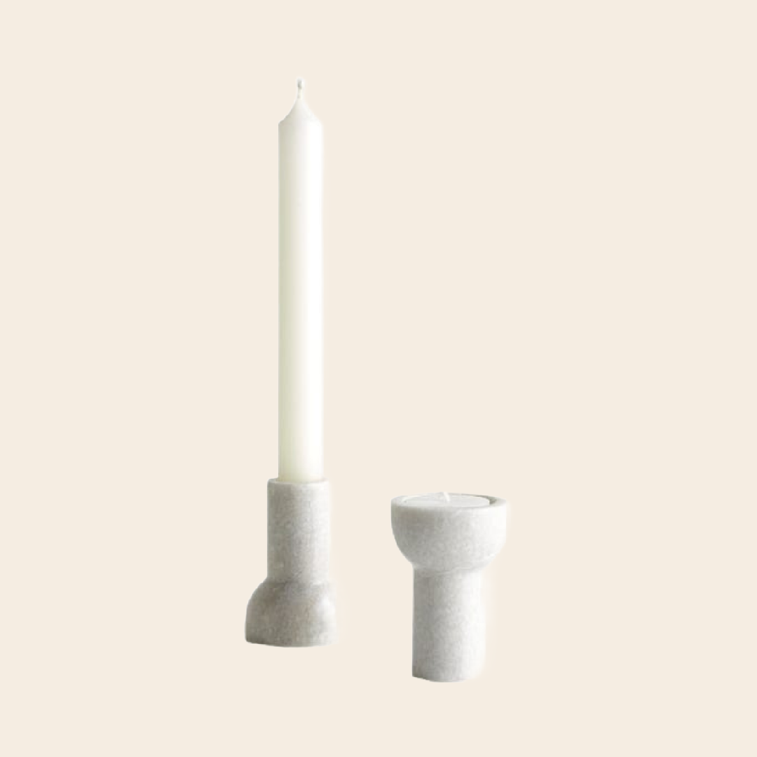 kaarsenstaandaard 'Como' - marmer