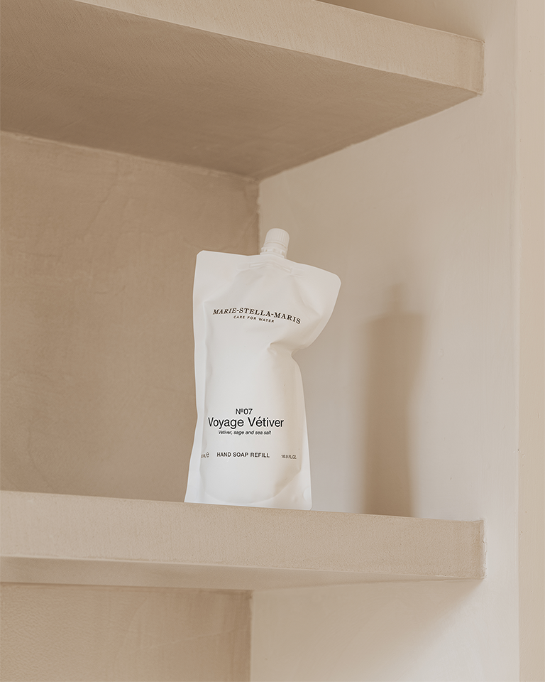 Marie-Stella-Maris refill handsoap No.07  'Voyage Vétiver' - 500ml