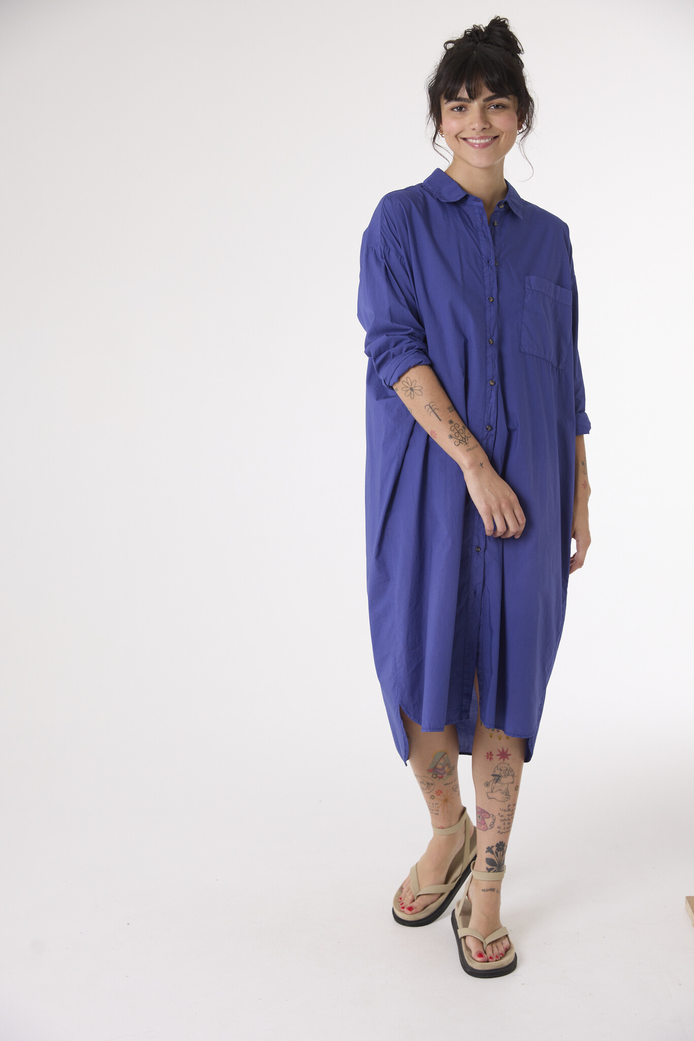 SacreCoeur jurk 'Tilda' katoen - cobalt