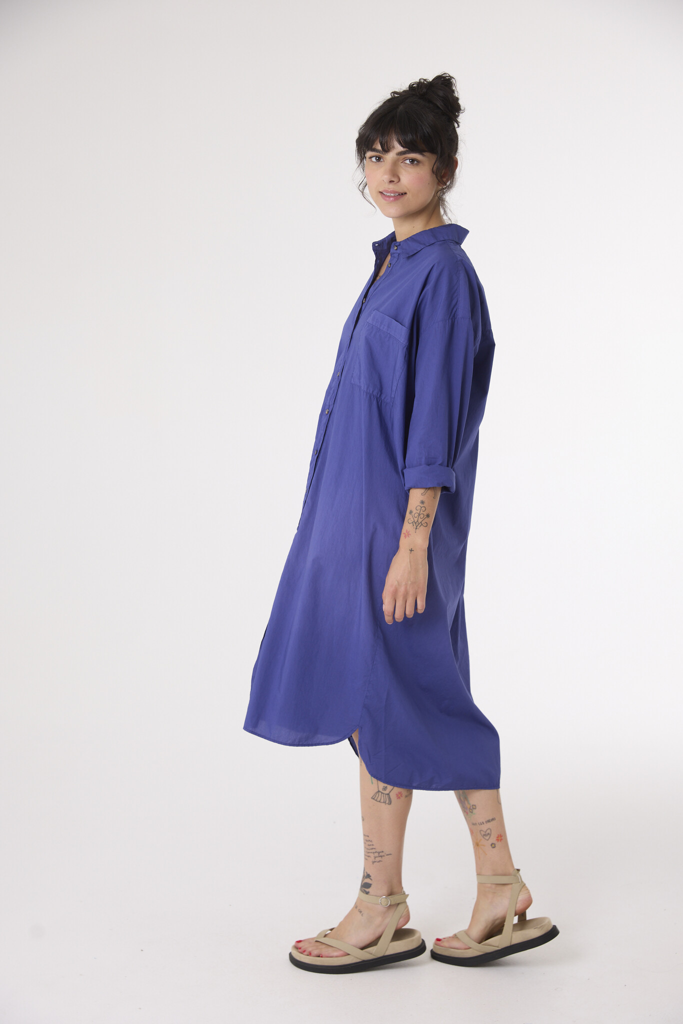 SacreCoeur jurk 'Tilda' katoen - cobalt