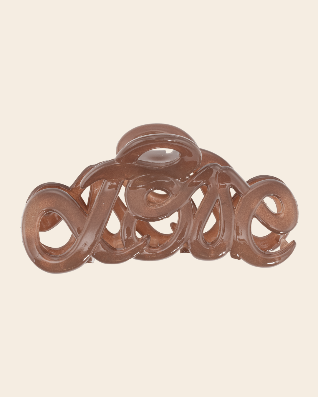 KKnekki hair claw 'Love' L - caramel