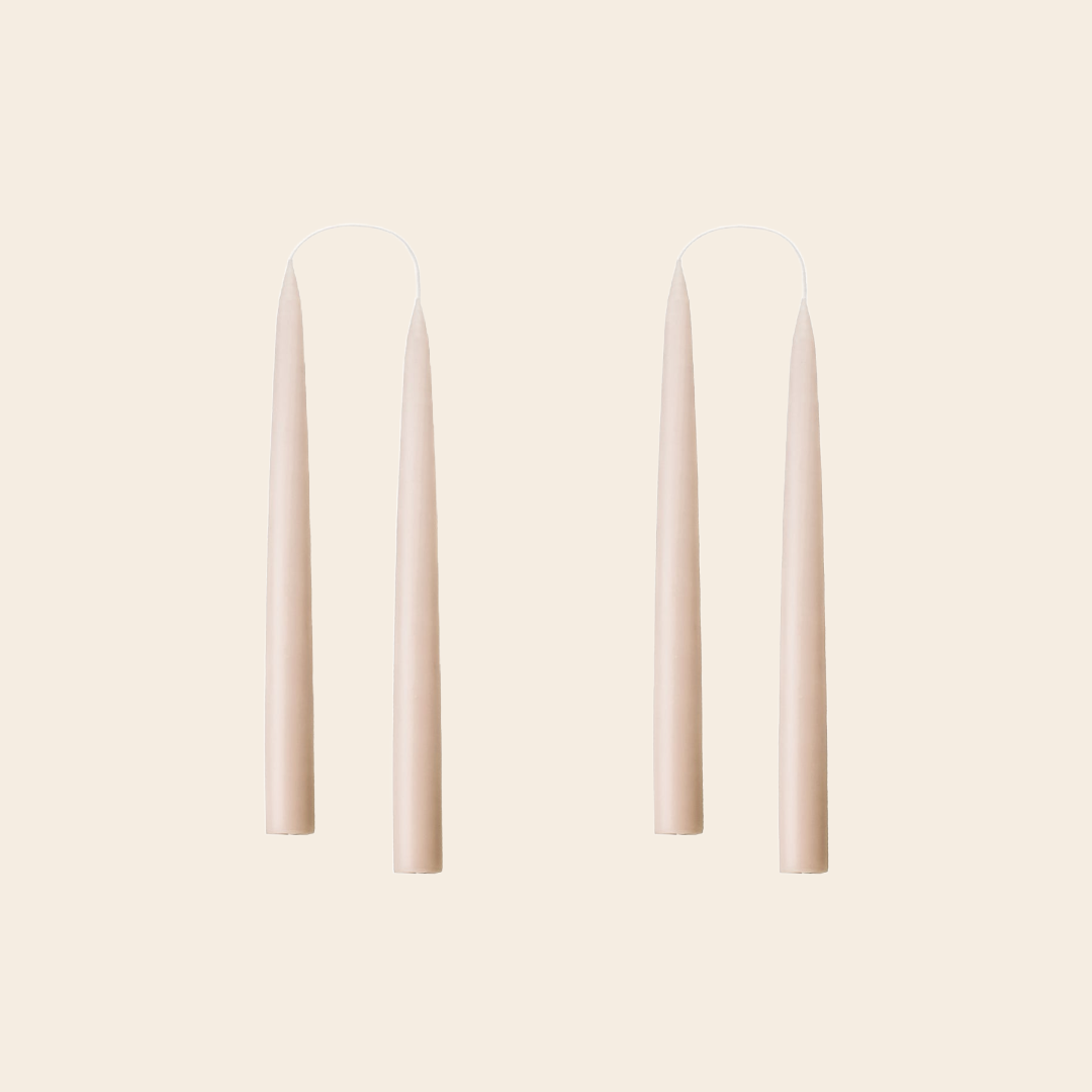 Kunstindustrien set/2 handdipped kaars Ø=2.2 x 20 cm