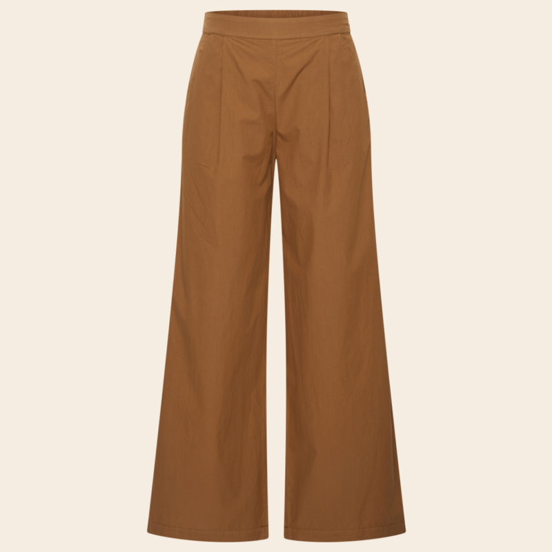 SacreCoeur loose fit trousers 'Jean' cotton - tabac