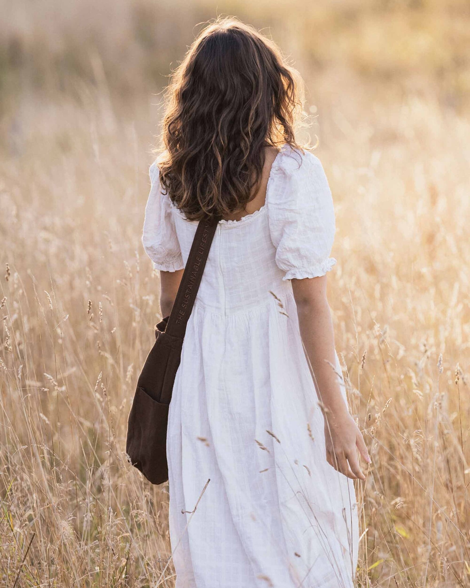 TinTok tote bag 'Mira' canvas - bruin