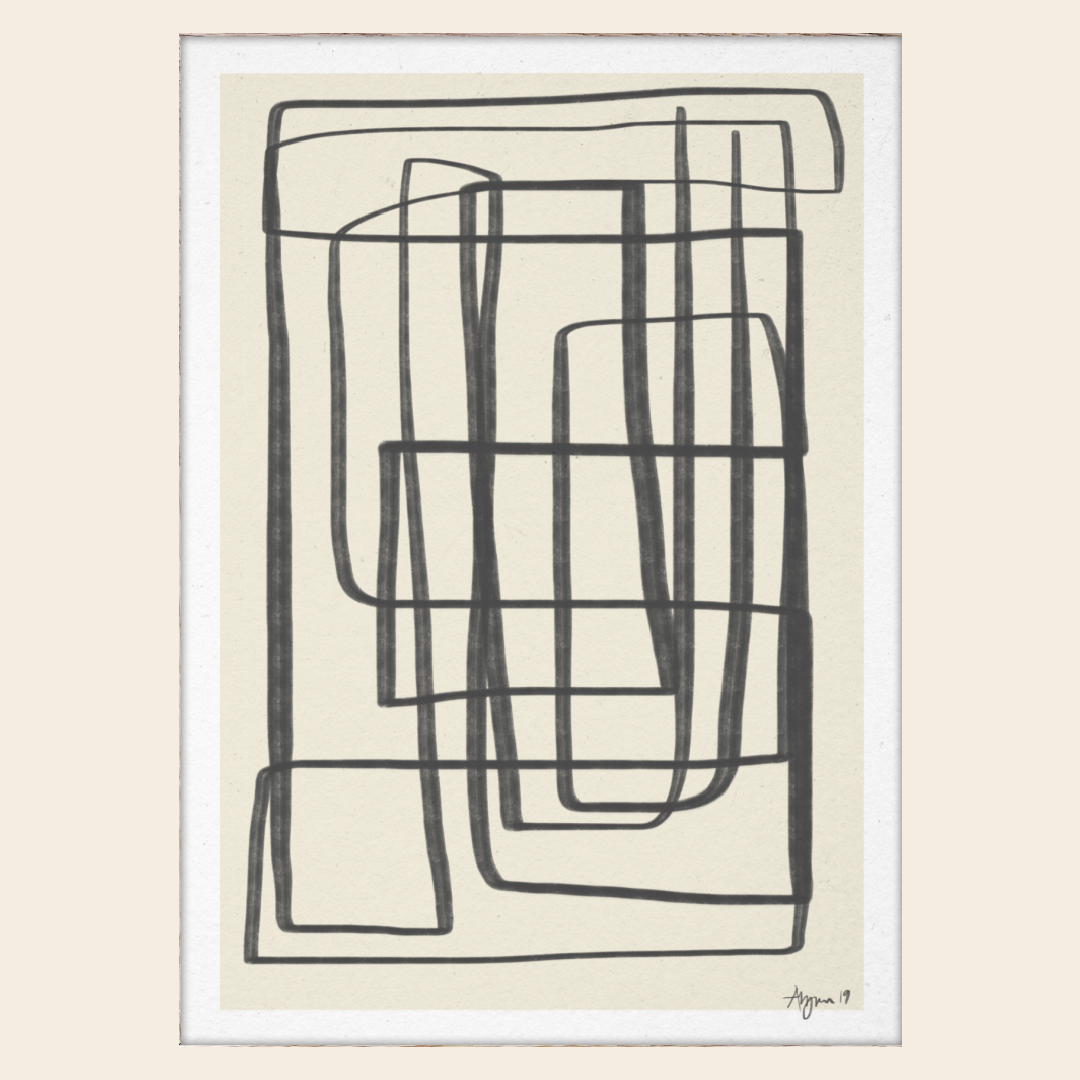 Paper Collective "Different way II Black" by Robin Ahlgren