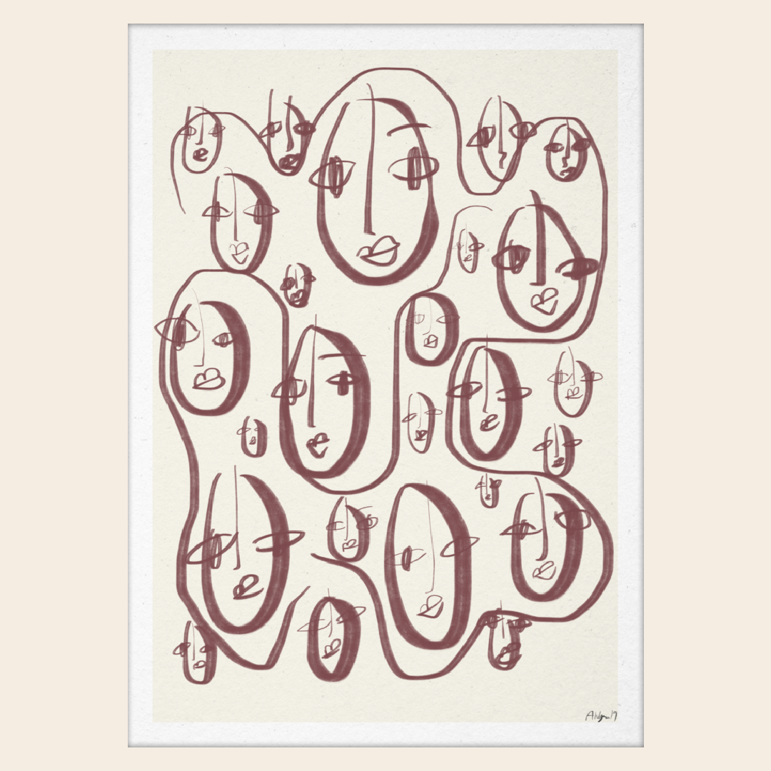 Paper Collective "Random Faces" by Robin Ahlgren