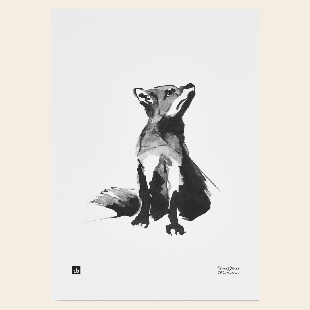 Teemu Järvi Poster 'Fox' 30x40 cm