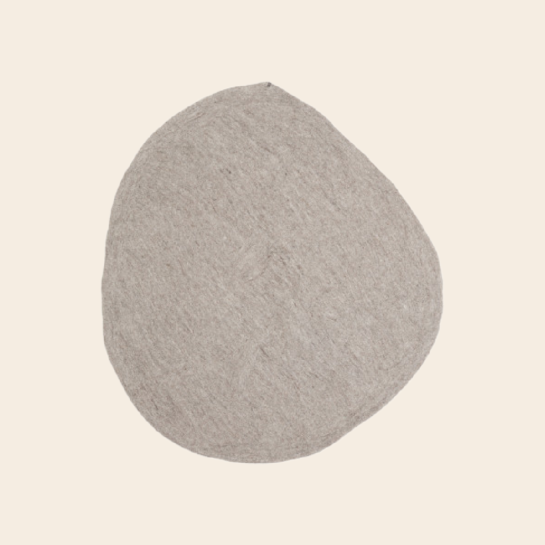 Mushkane vloerkleed 'Pebble'  vilt - stone