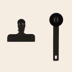 Ogo Living serving spoon with tong - black