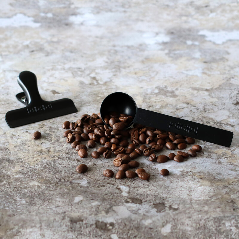 Ogo Living serving spoon with tong - black