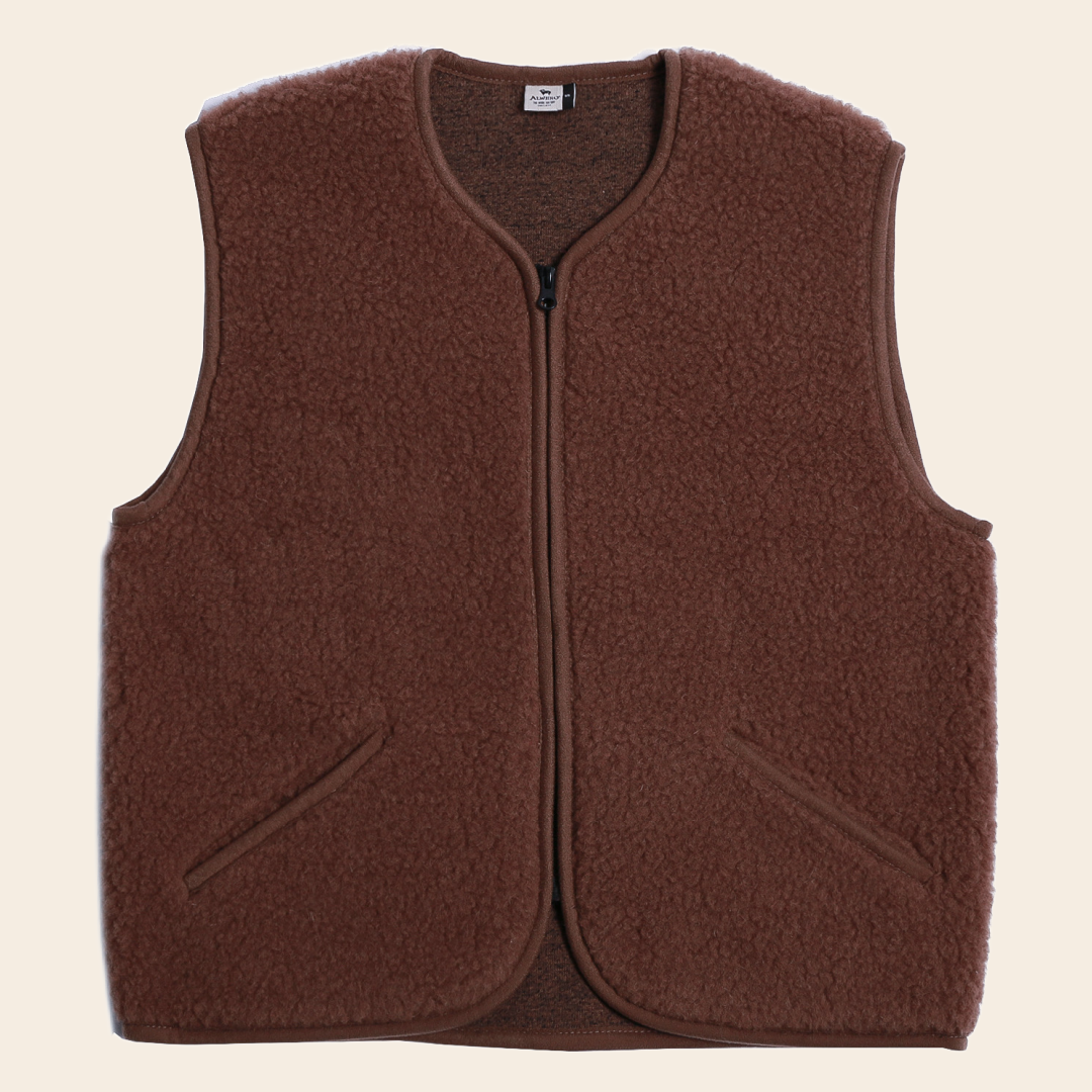 Alwero bodywarmer 'Pos' - teddy brown